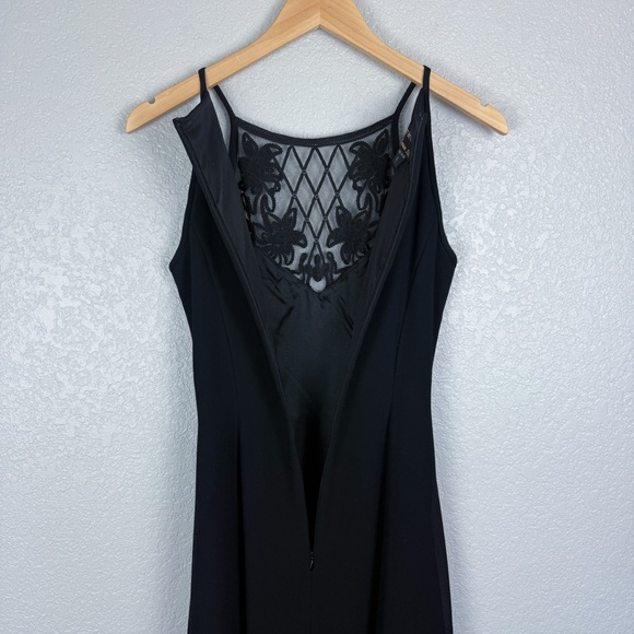 Scott McClintock Millennium 2000 Black Halter Maxi Dress 4 Prom Y2K Homecoming - Picture 8 of 11